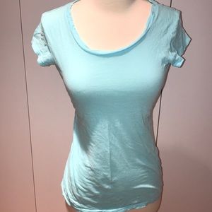 Nollie for Pacsun Light Blue Scoopneck T-shirt